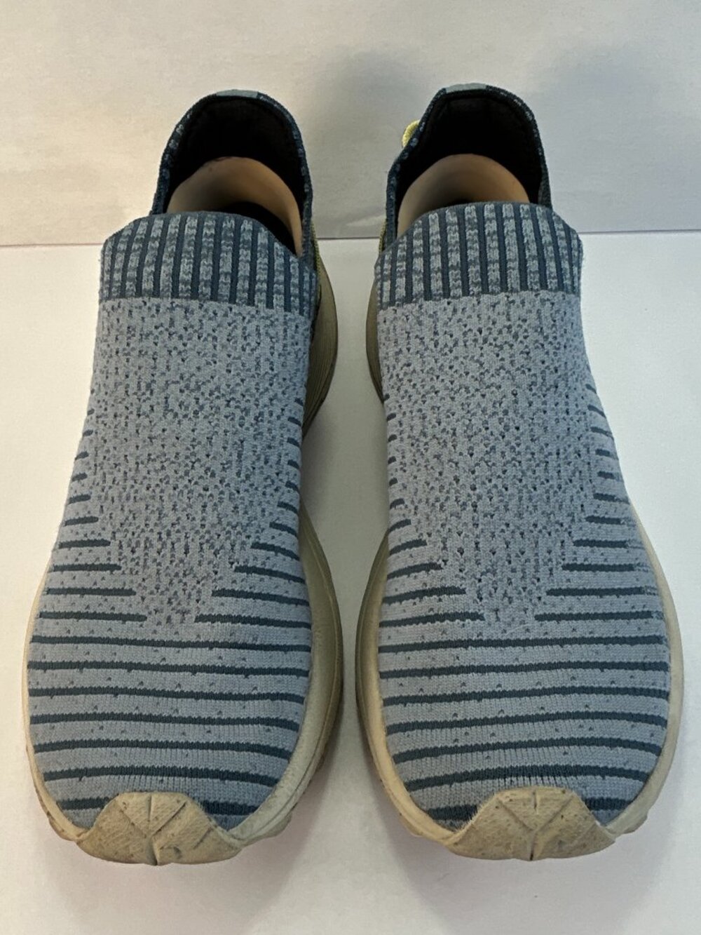 Merrell Embark Moc Slip On Shoe Womens 8 Blue Knit Sneaker Casual Walking Vibram